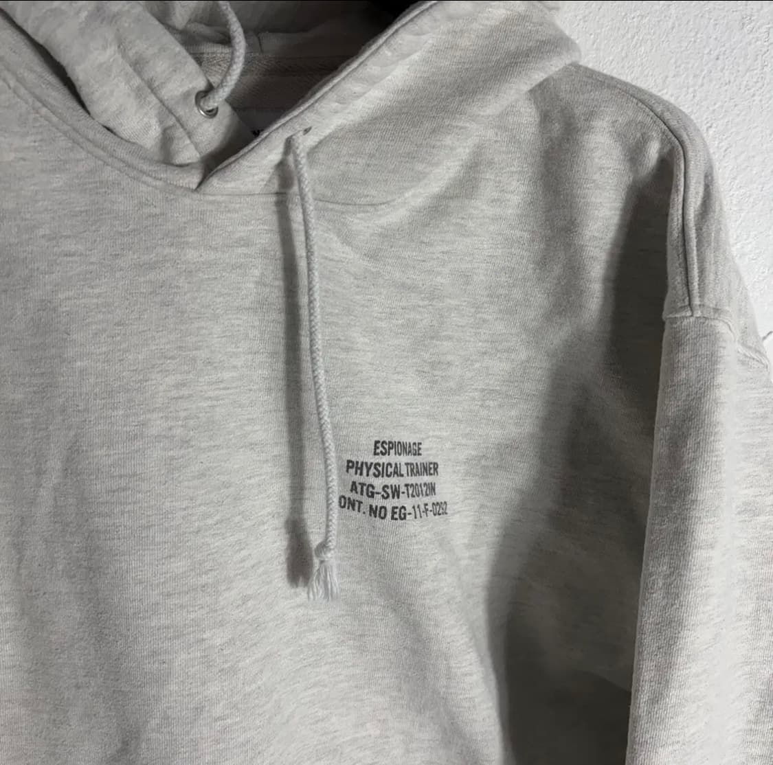 ESPIONAGE 기모 오트밀그레이 후드티(M) 상품이미지2
