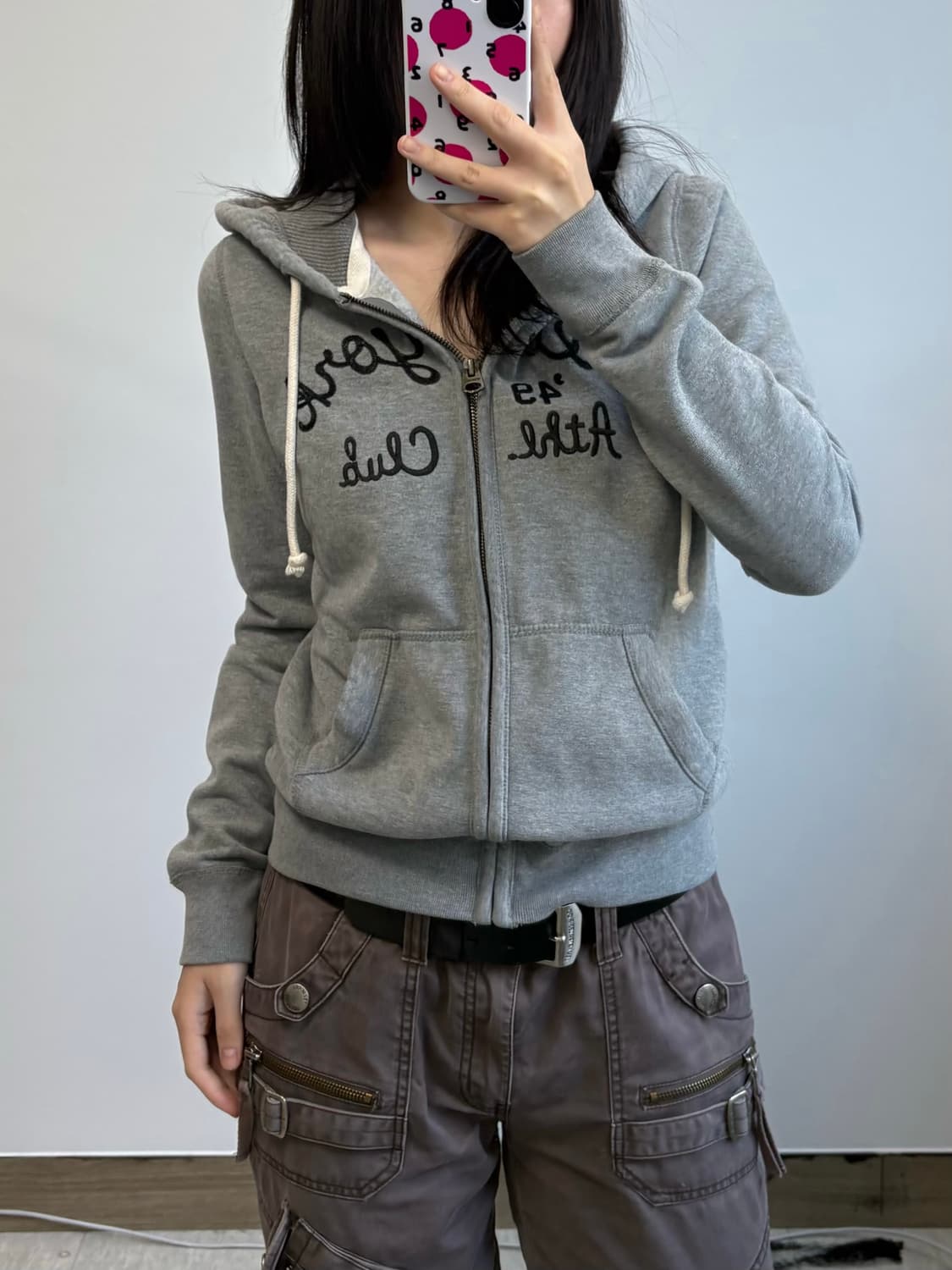 후아유 그레이 후드집업 상품이미지1