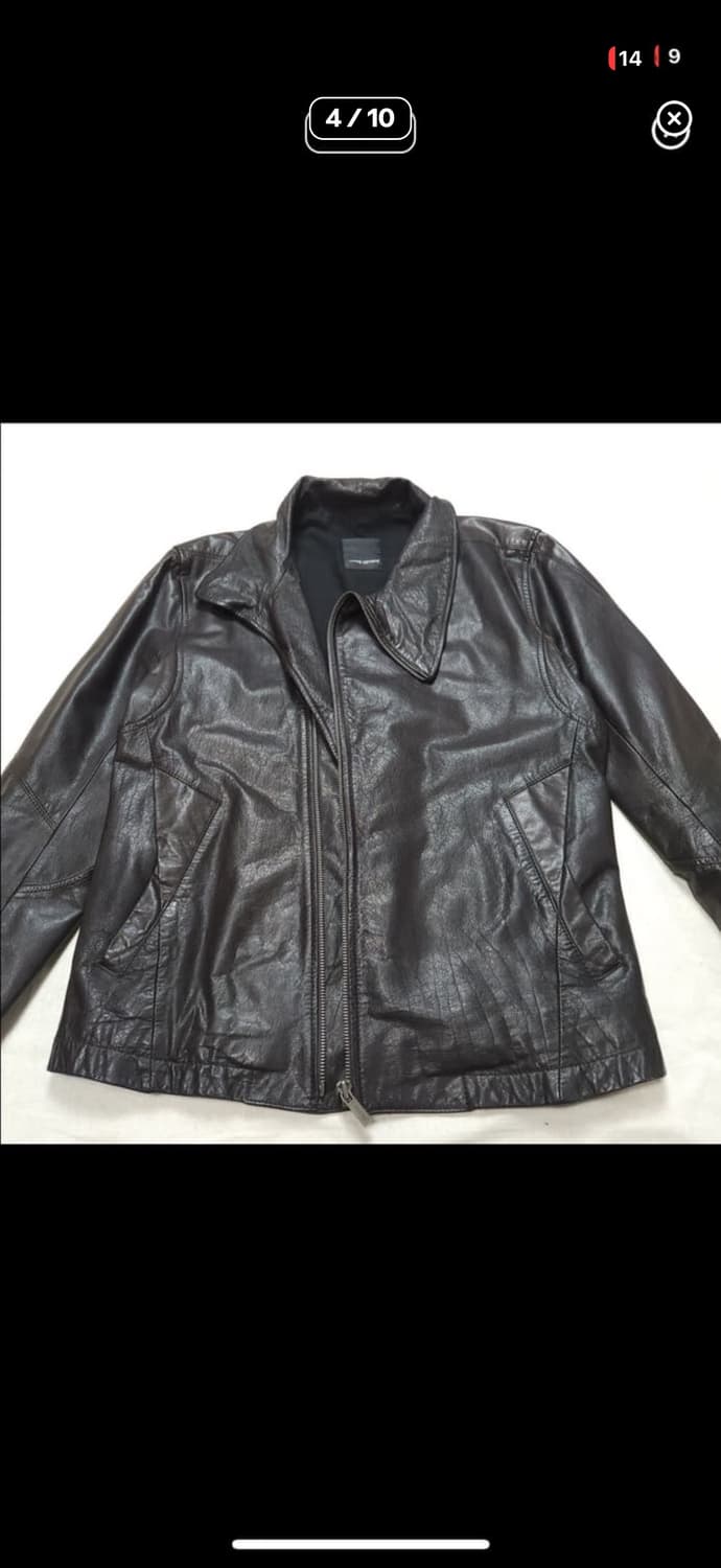 코데즈컴바인 하이넥 레더자켓 상품이미지4