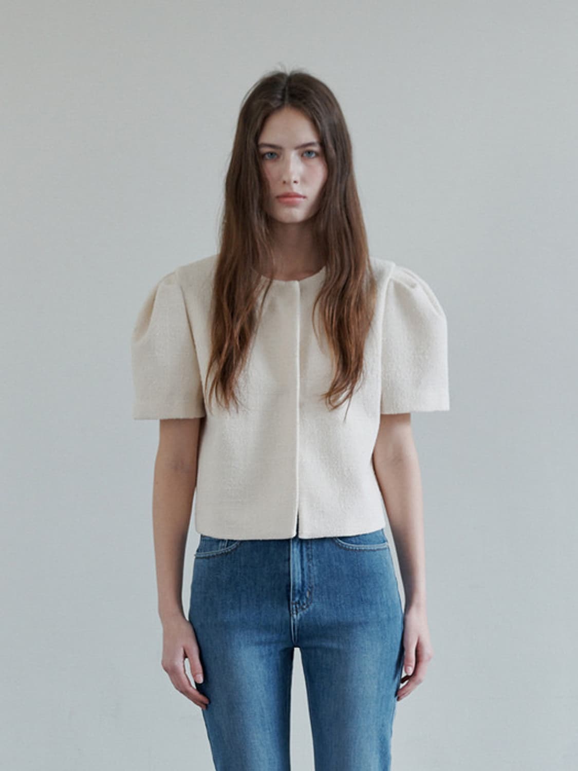 프로스트제이 DEAR TWEED PUFF JACKET 상품이미지1