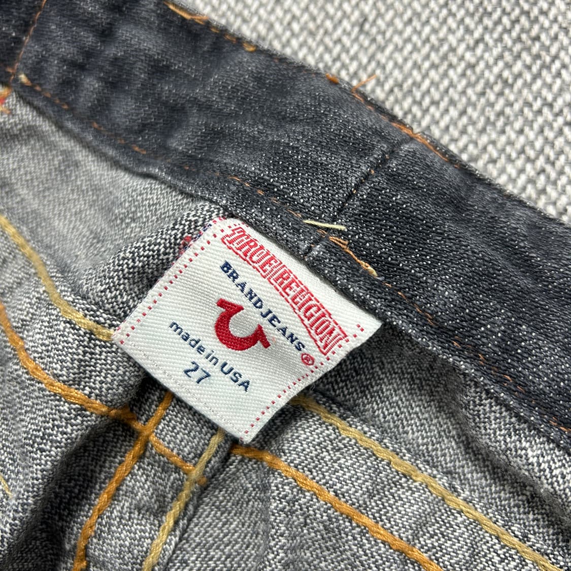 트루릴리전 조이 빅티 스티치 데님팬츠(27) 상품이미지7