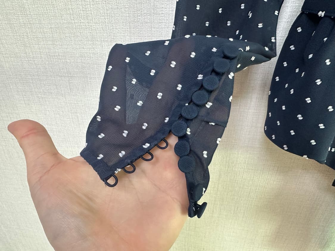 self-portrait 셀프포트리트 플레어 블라우스(잠깐착용) 상품이미지4