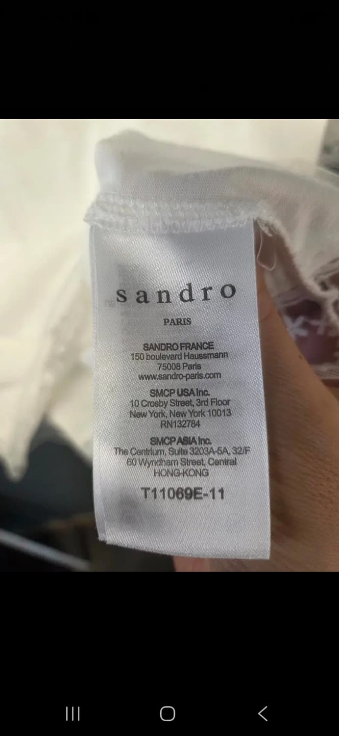 산드로 반팔티 (정품) 상품이미지8