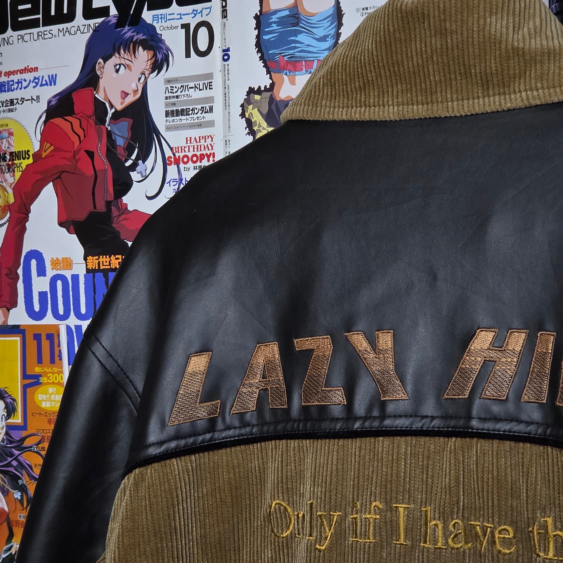 JPN 코듀로이 레더 브라운 필드 자켓 상품이미지6