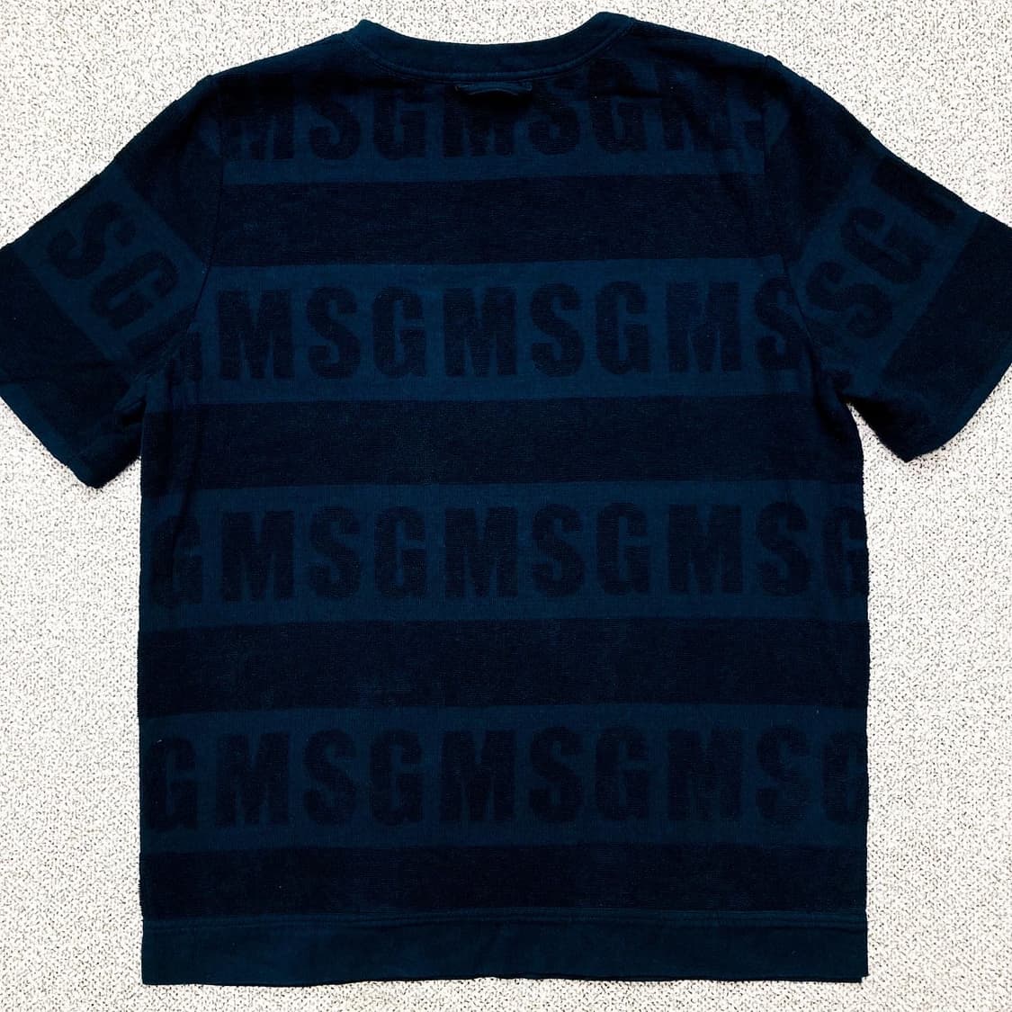 MSGM 엠에스지엠 패턴 반소매 스웨터 반팔티(M) 상품이미지5