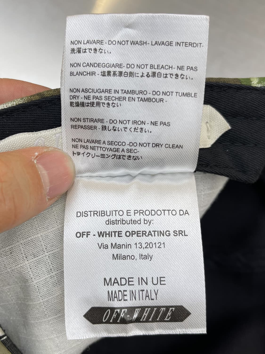 오프화이트 카모플라쥬 볼캡 상품이미지7