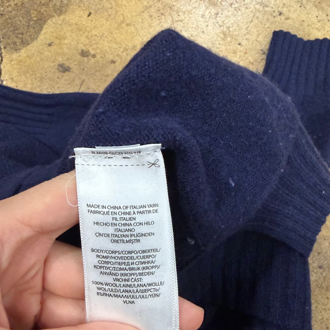 폴로 랄프로렌 네이비 브이넥 니트 가디건 상품이미지6