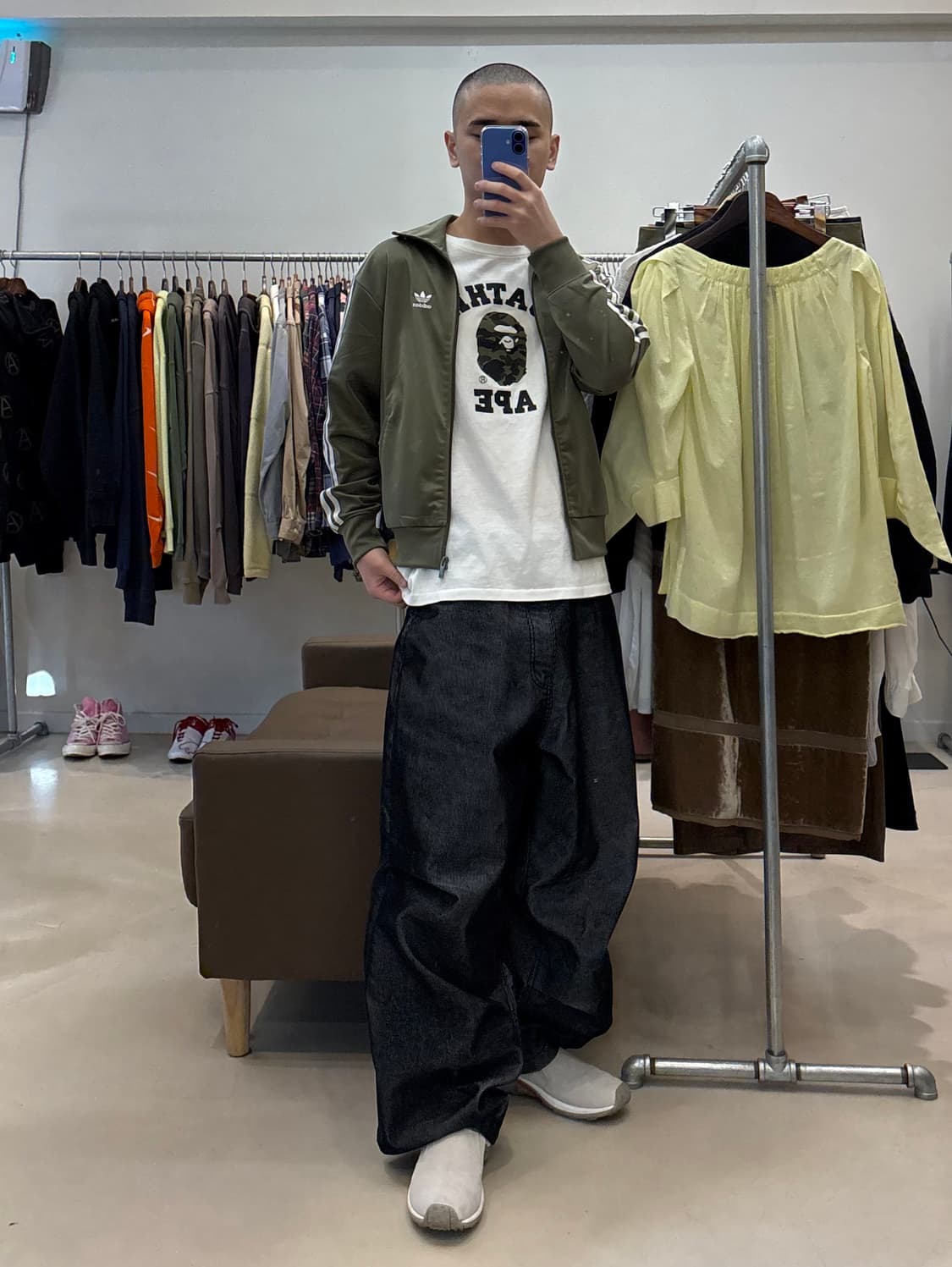 아디다스 아디컬러 클래식 파이어버드 트랙탑 올리브 상품이미지7