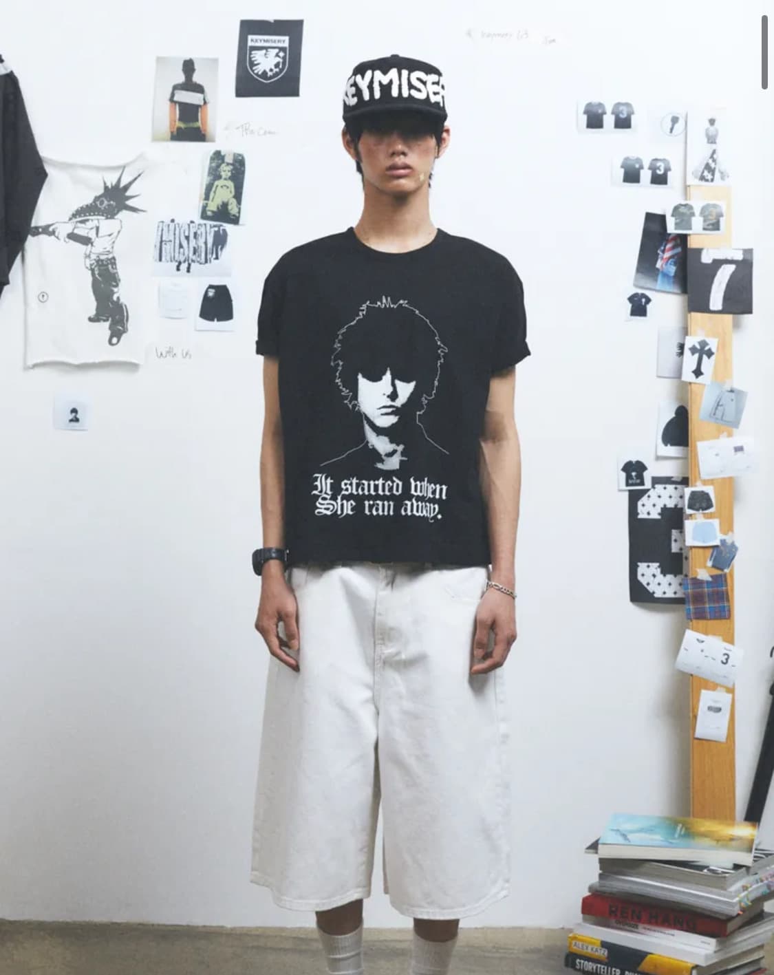 키미저리 휴먼 크롭티셔츠 2 상품이미지3