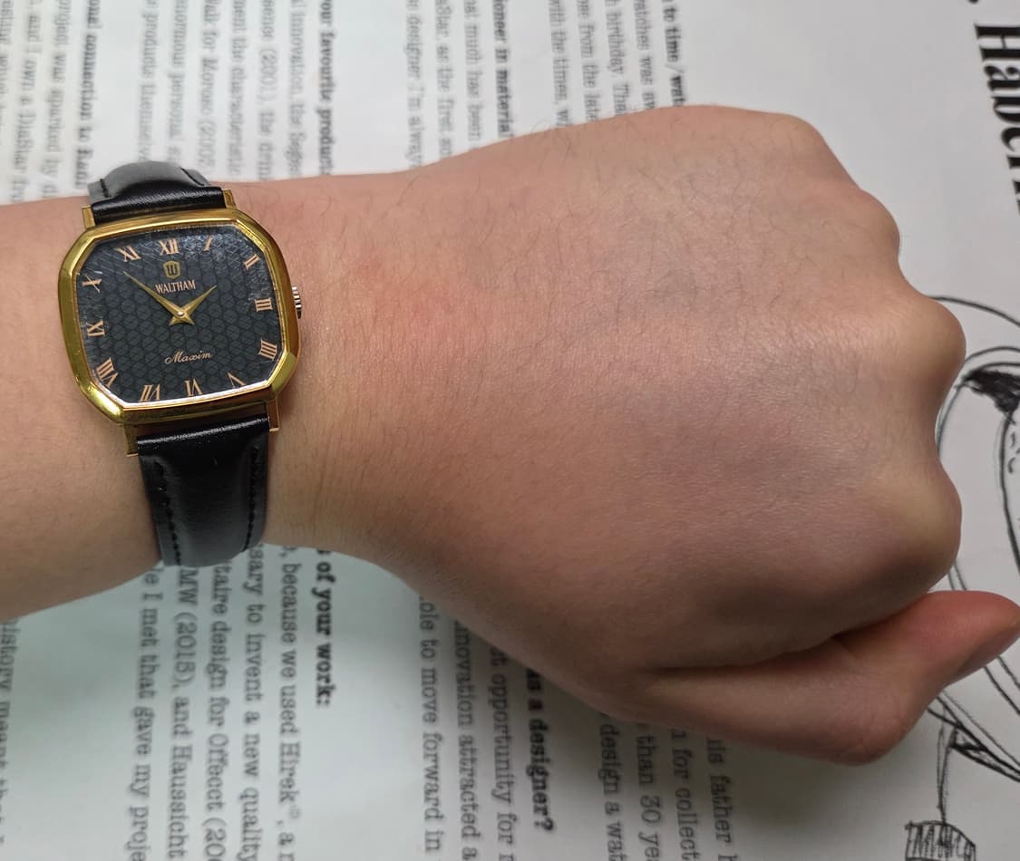 레어] 빈티지 월쌈 옥토 칼침핸즈 블랙미러 로만입체판 수동 메커니컬 상품이미지10