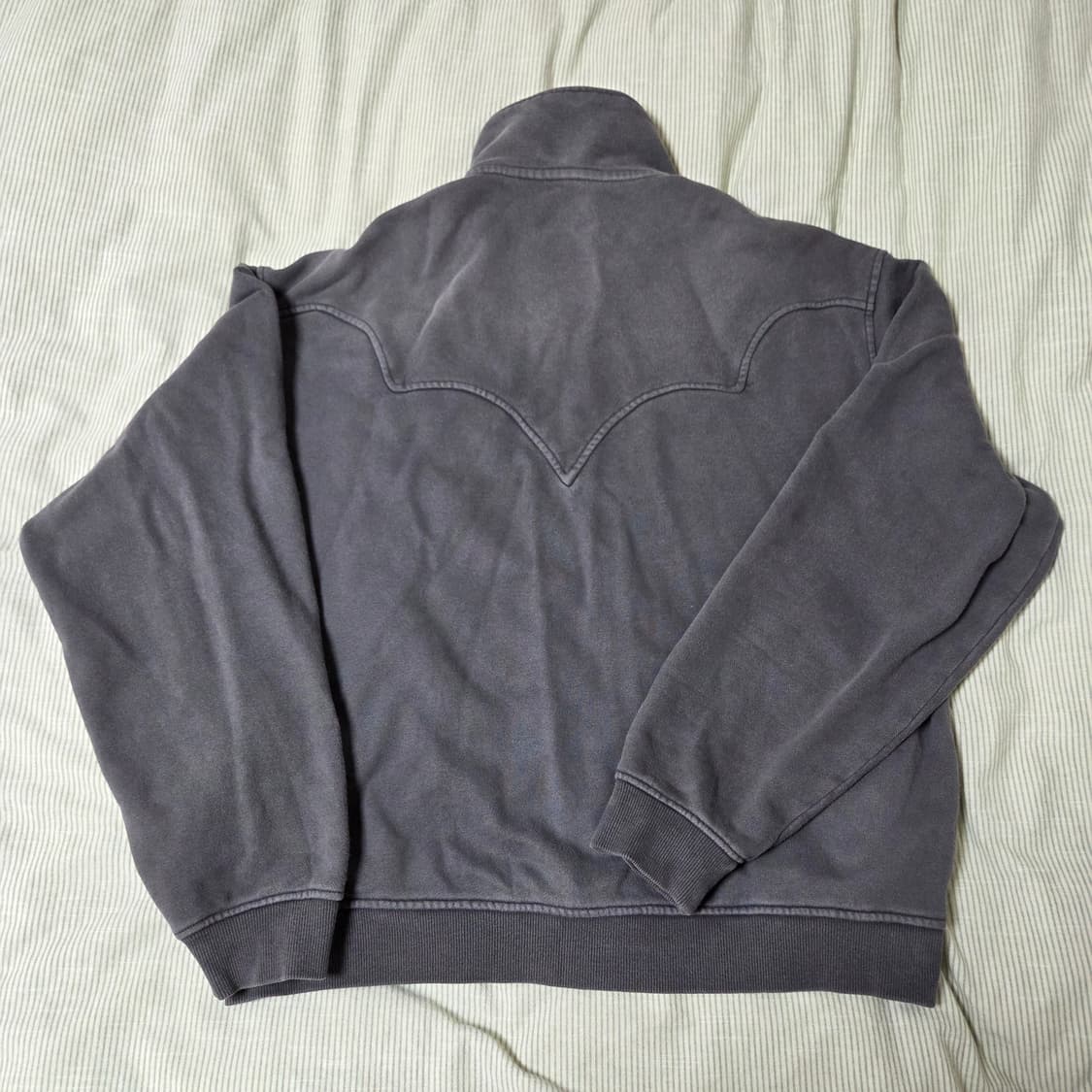26ss 이스트로그 컨트리 웨스턴 집업 스웻 M 빈티지 차콜 / 투웨이 상품이미지6