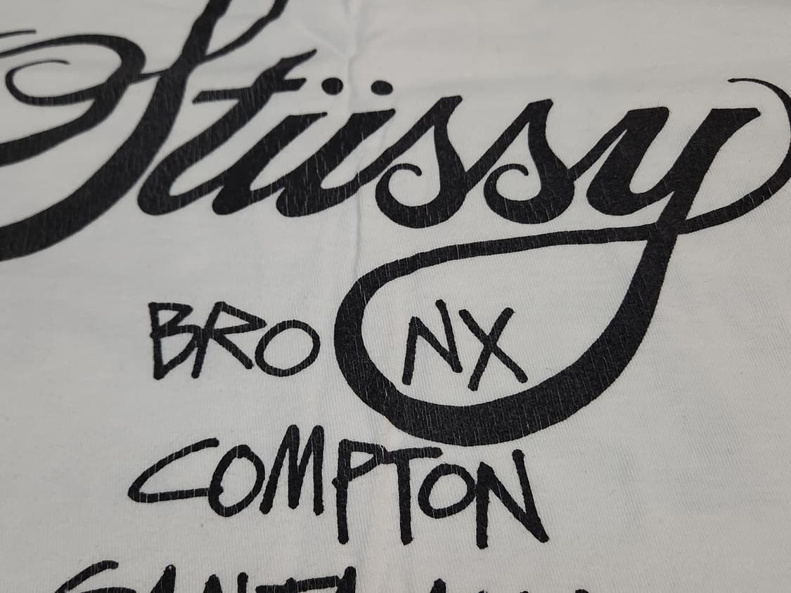 스투시 월드투어 반팔티 L사이즈 화이트 상품이미지6