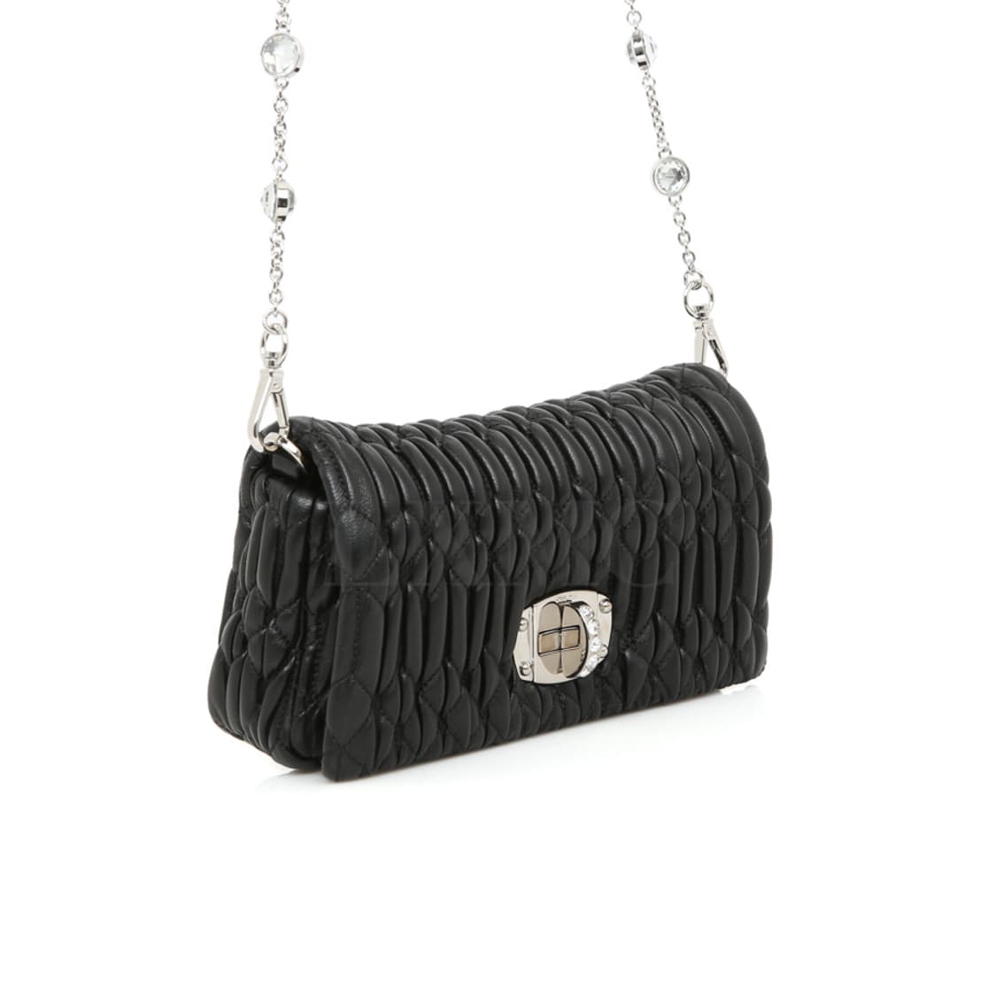 미우미우 나파 크리스탈 체인 크로스백 블랙 미니백 5BP079 상품이미지3