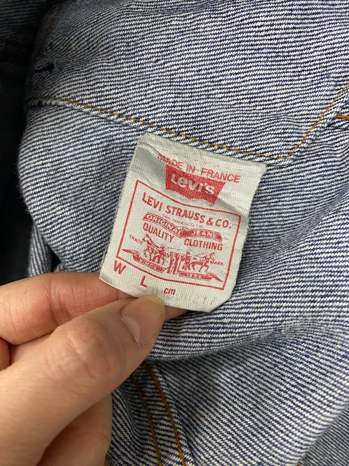 90‘s 리바이스 71557 Big E 데님 자켓 상품이미지6