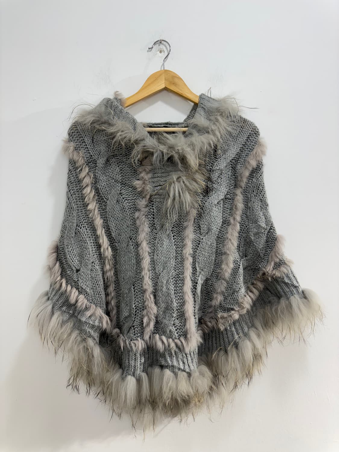 그레이 퍼 케이프 망토 상품이미지6