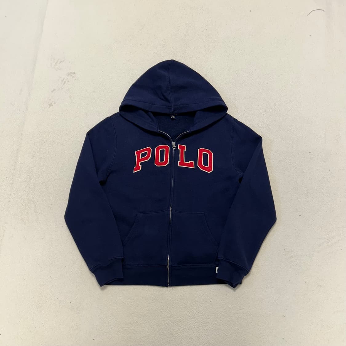 Polo Navy Hoodie Zip-up 상품이미지4