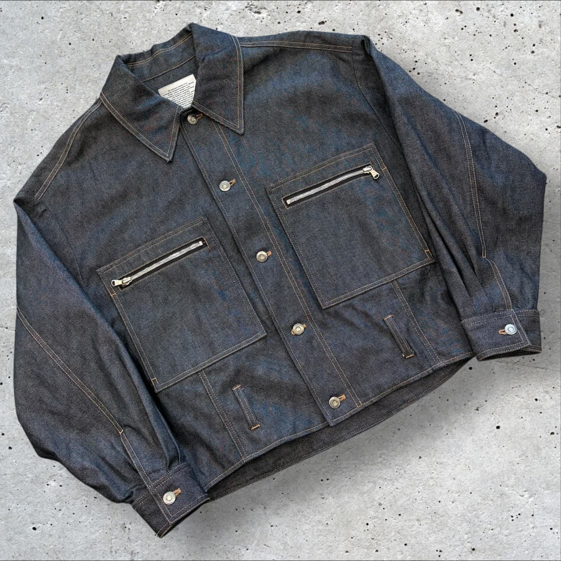 [M] 메종미네드 데님 워크 자켓 블루종 집업 포켓 C496 상품이미지1