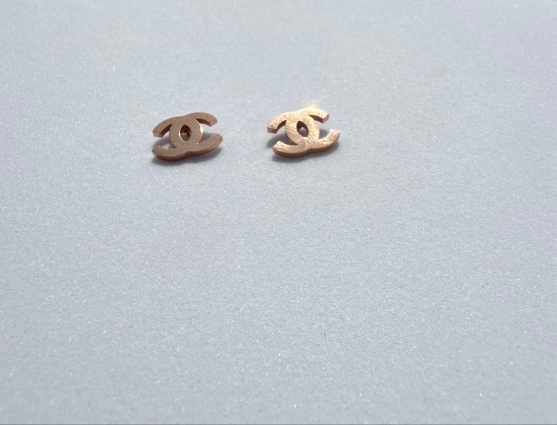 샤넬 심플 로즈골드 이어링 상품이미지7