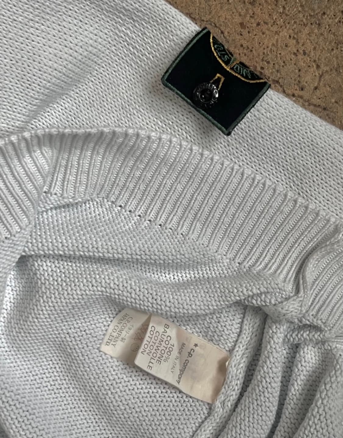 80s stone island 스톤아일랜드 브이넥니트 상품이미지5