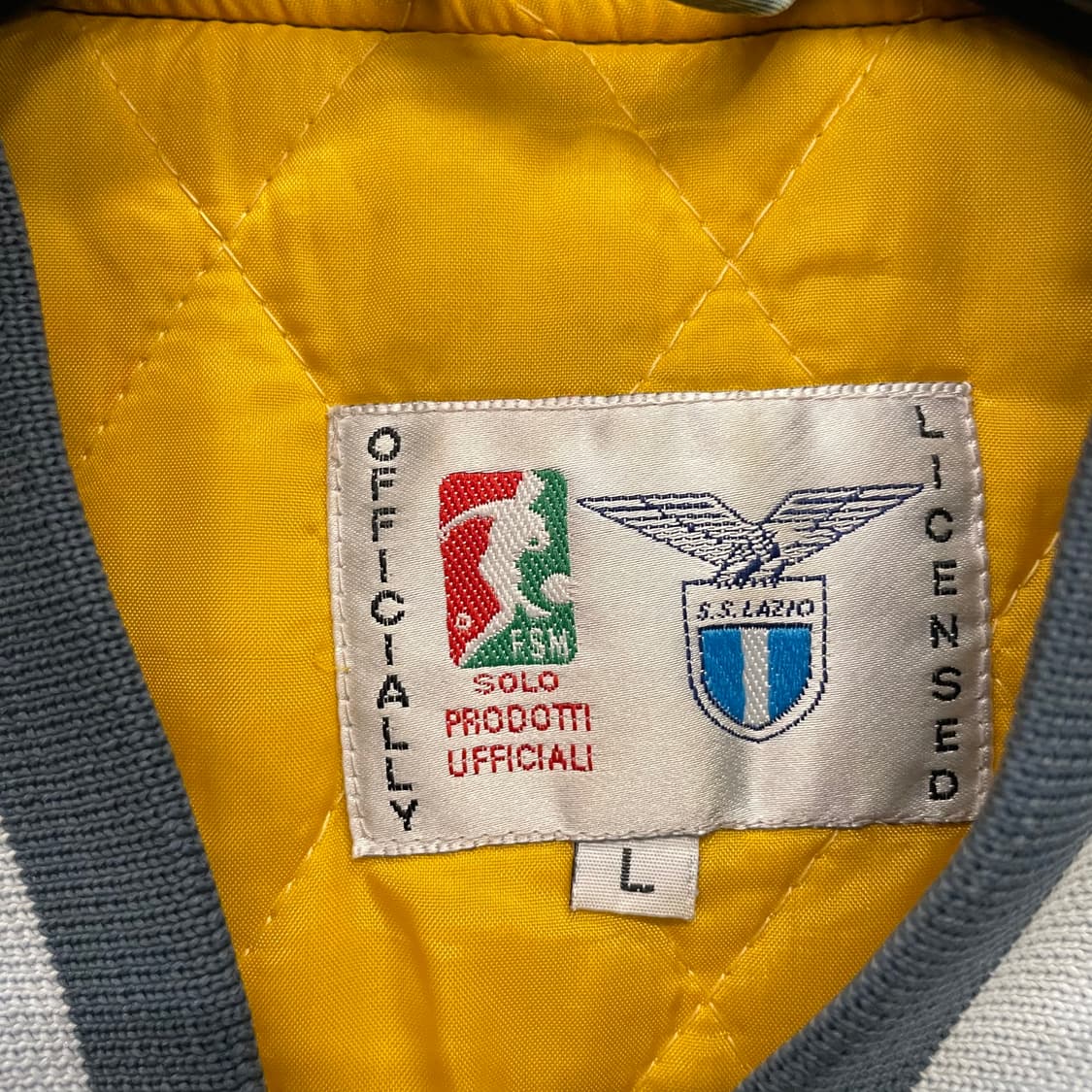 Rare! 80s 라치오 SS 세리에A 이탈리아 자수 풋볼팀 바시티 자켓 상품이미지9