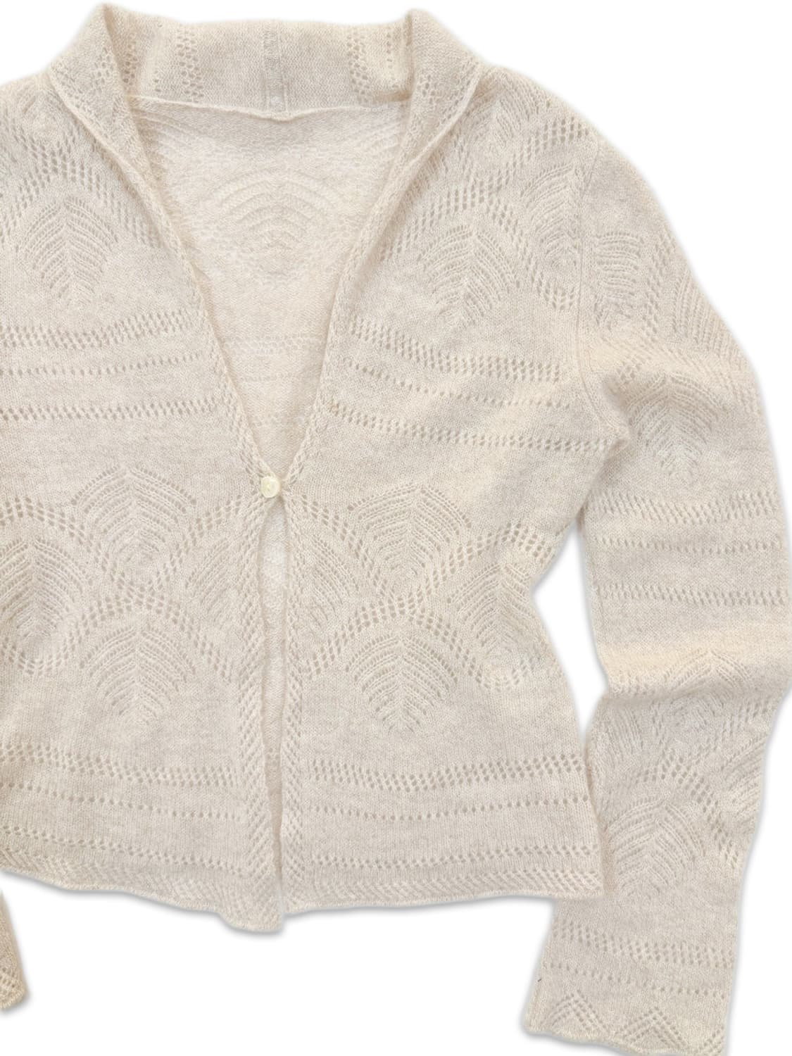 빈티지 아이보리 케시미어 니트 가디건 상품이미지2