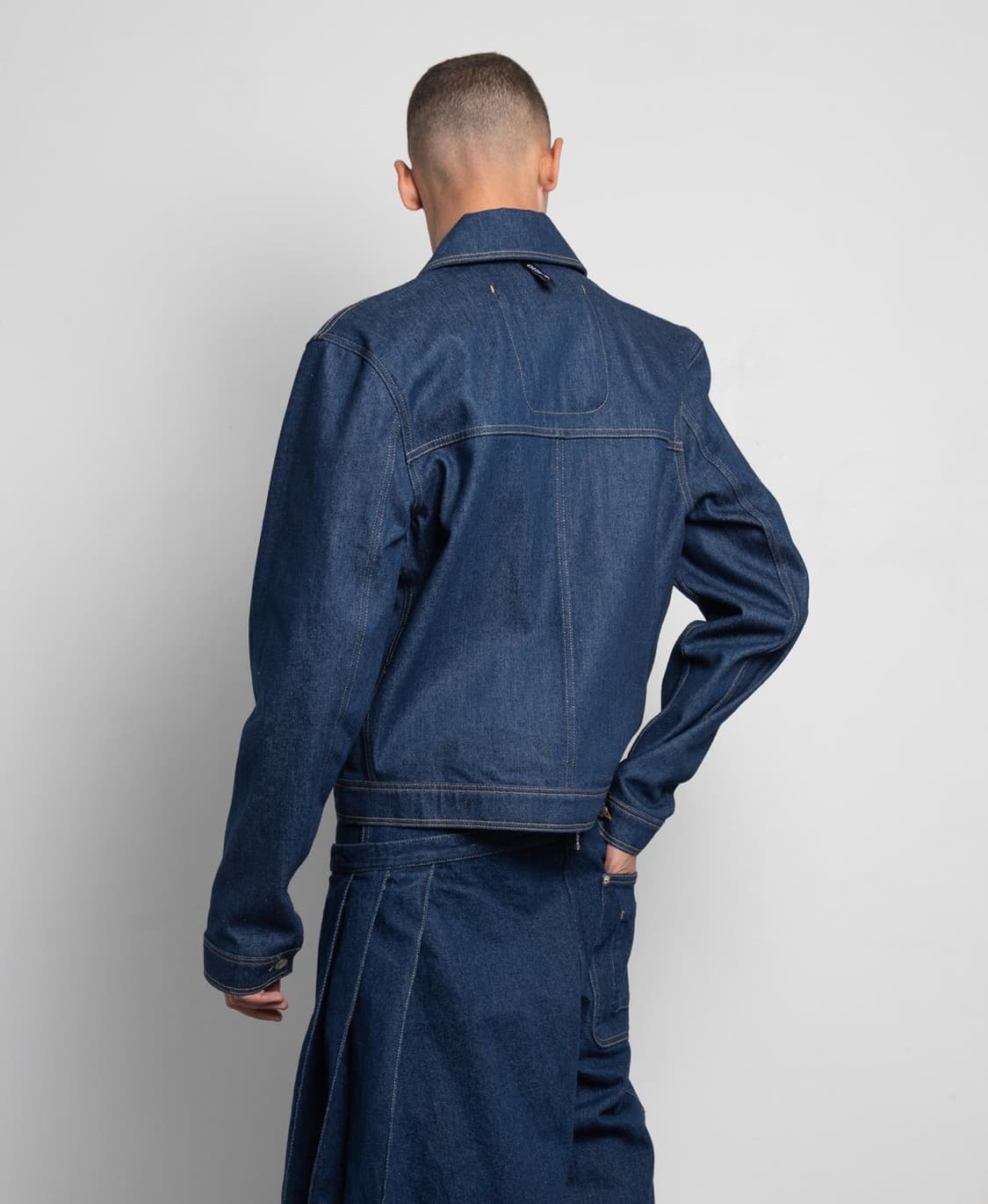 [ Ouest ] THE DENIM JACKET INDIGO 상품이미지4