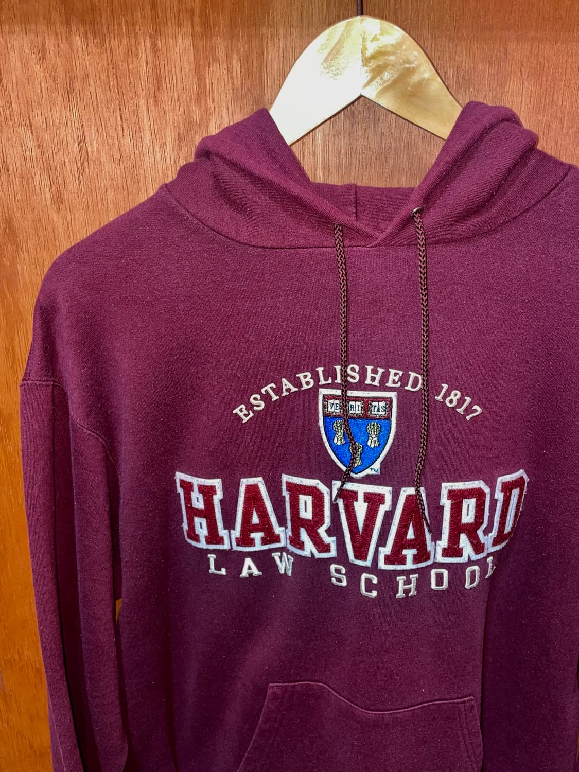 (M) Champion 챔피온 하버드 유니버시티 자수 패치 후드티 상품이미지3