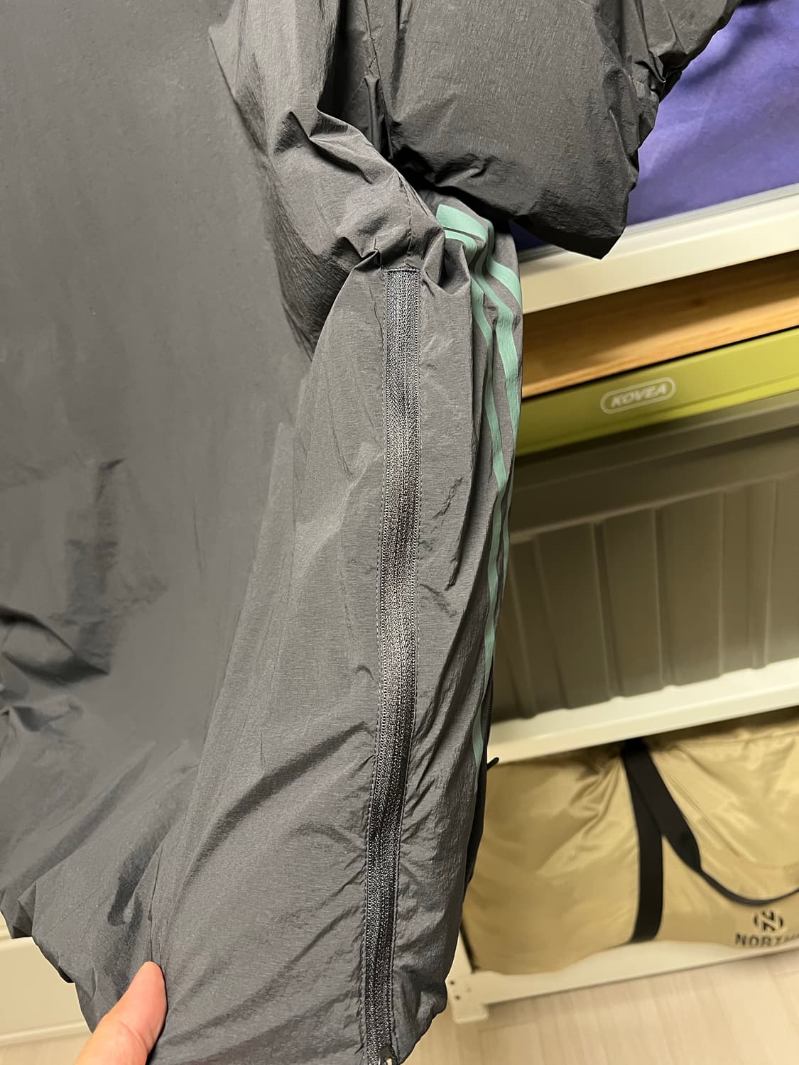 새상품,XXL) 아디다스 골프 덕다운 반팔 아노락 패딩 상품이미지5