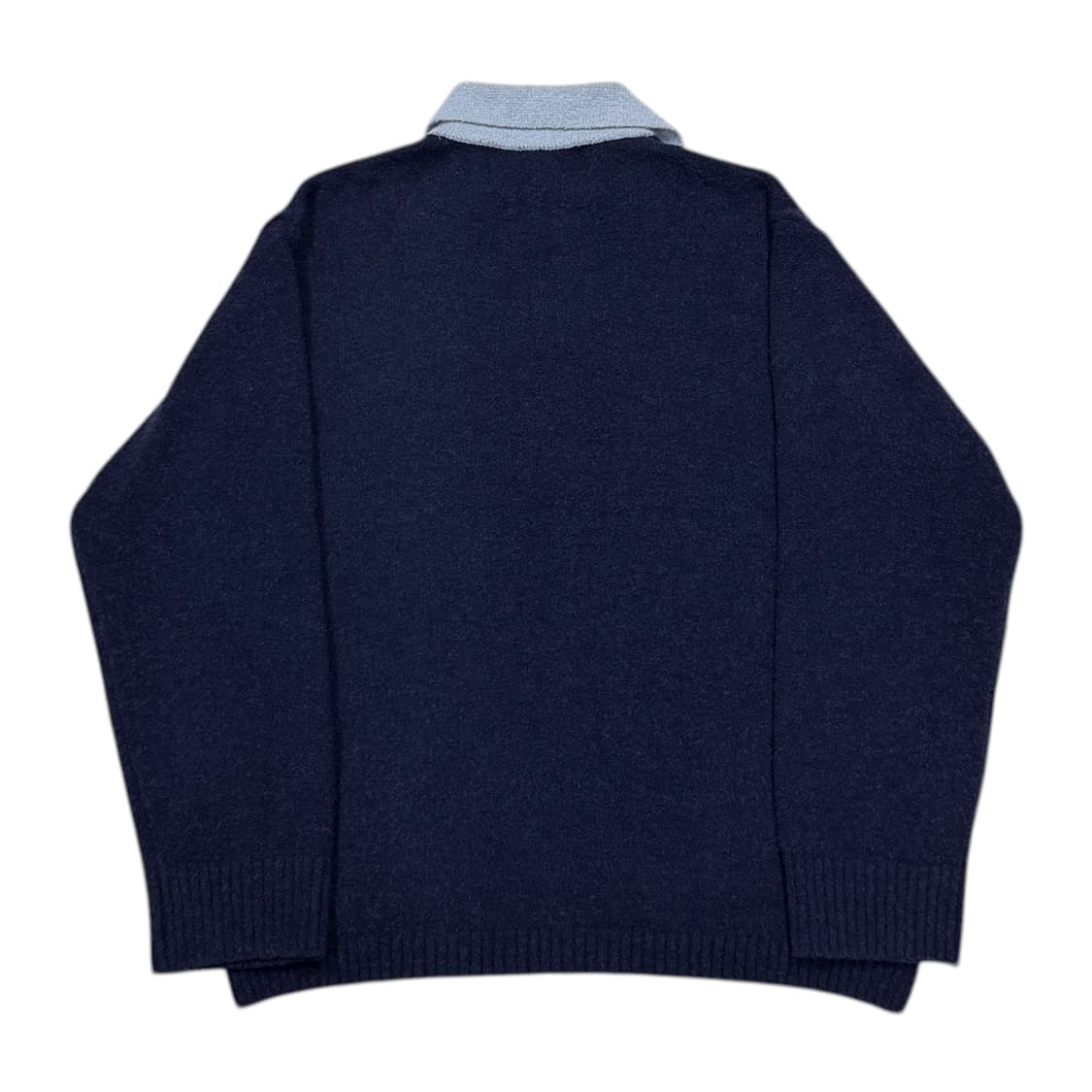 세터 나폴리 울 부클 폴로 니트 클래식 네이비 L 상품이미지3