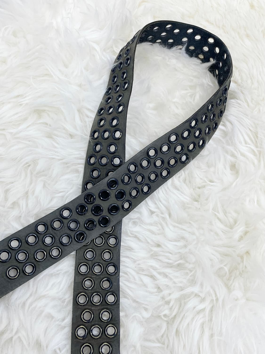 리얼레더 그런지 펀칭 버클 벨트 상품이미지6