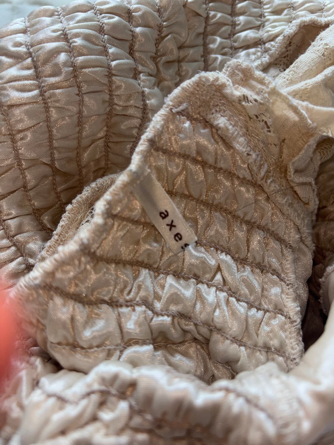 엑시즈팜 베이지 원피스 상품이미지5