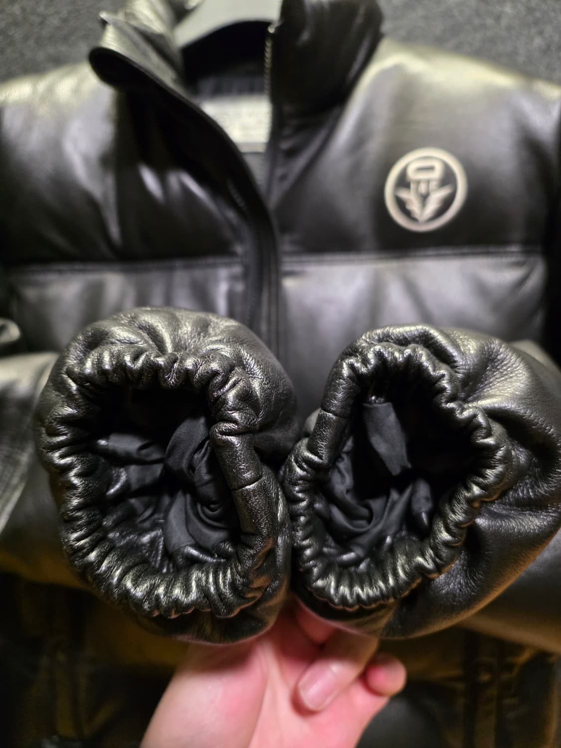 디아프바인 램스킨 - 양가죽 - 덕다운 아머 자켓 상품이미지3