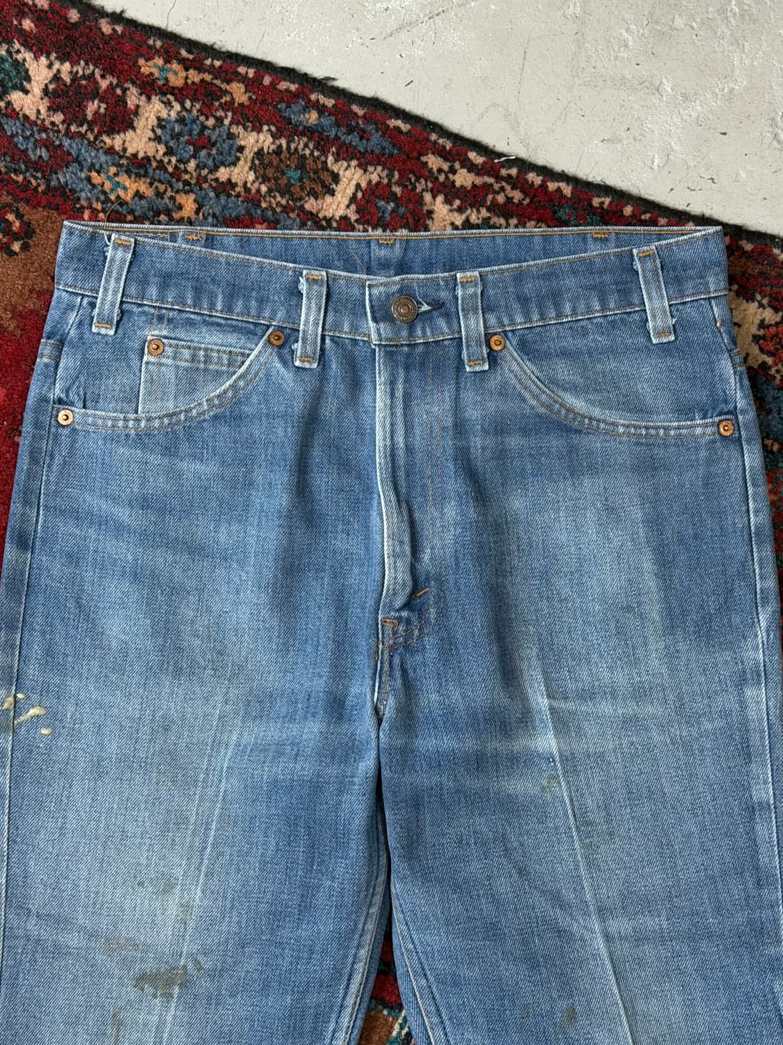 80's USA 빈티지 리바이스 517 오렌지탭 체인스티치 상품이미지5