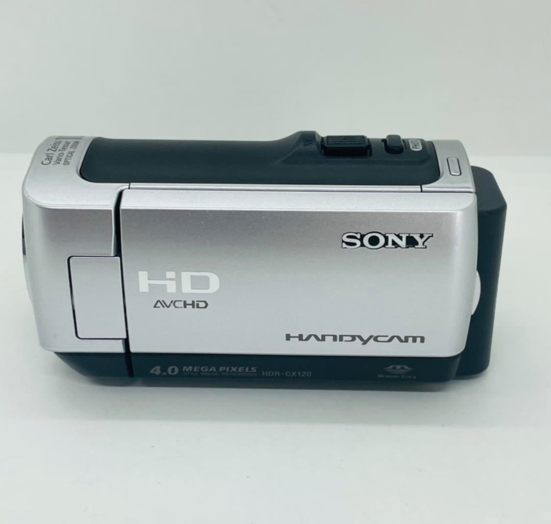 sony hdr cx 120 캠코더 빈티지 카메라 레코더 핸디캠 실버 상품이미지2