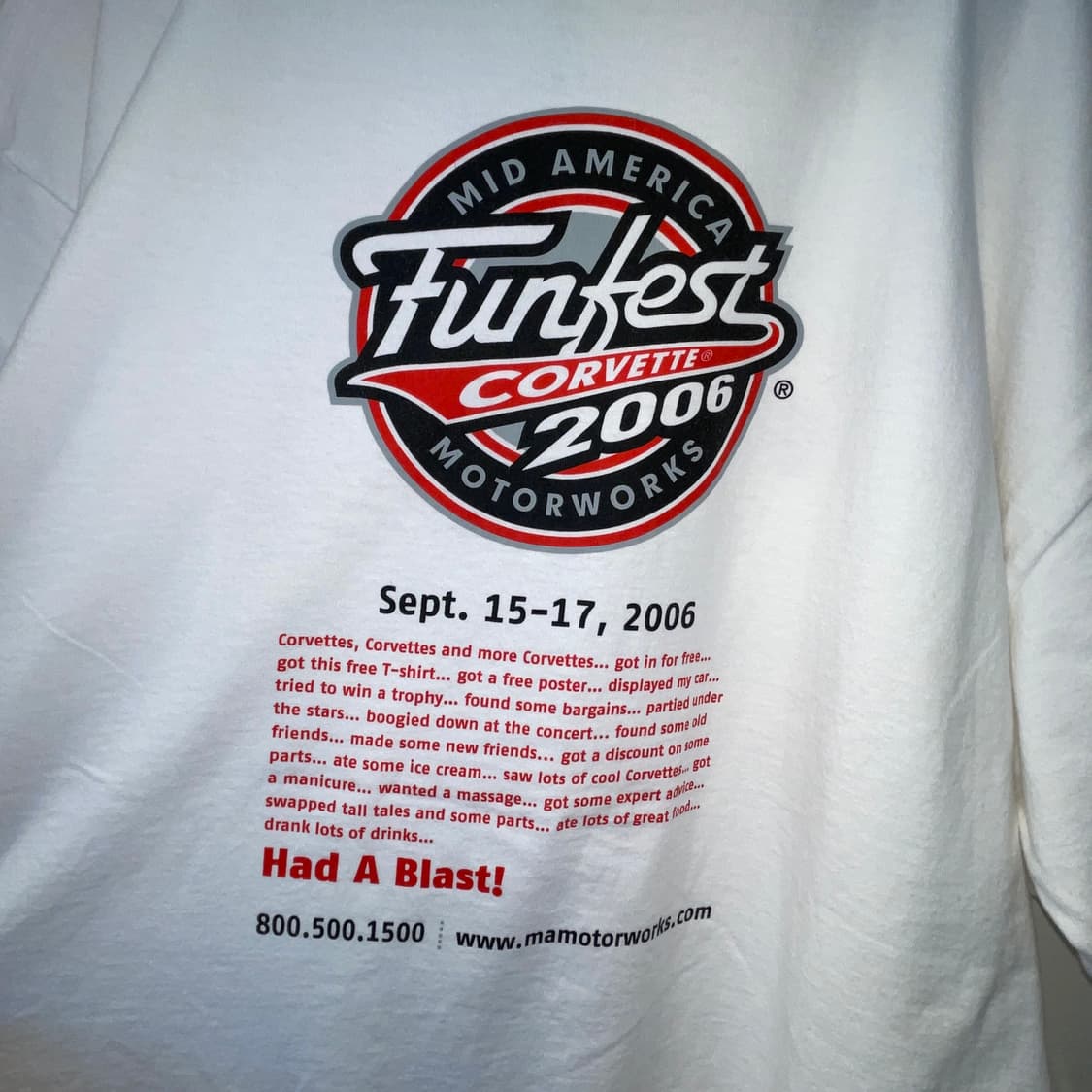 2006 Corvette Funfest T-shirts XL 상품이미지3