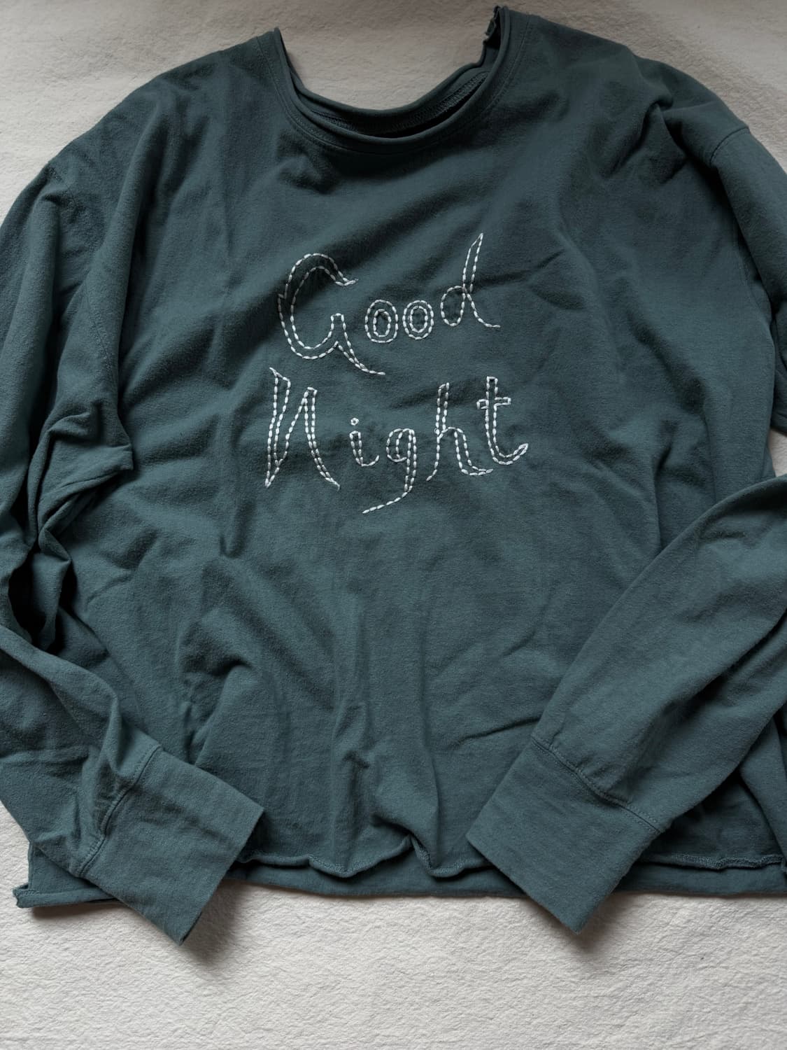 viaplain 빈티지 굿나이 티셔츠 상품이미지1