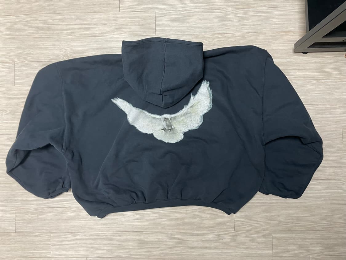 이지 갭 발렌시아가 도브 후드 워시드 블랙 (S) 상품이미지4