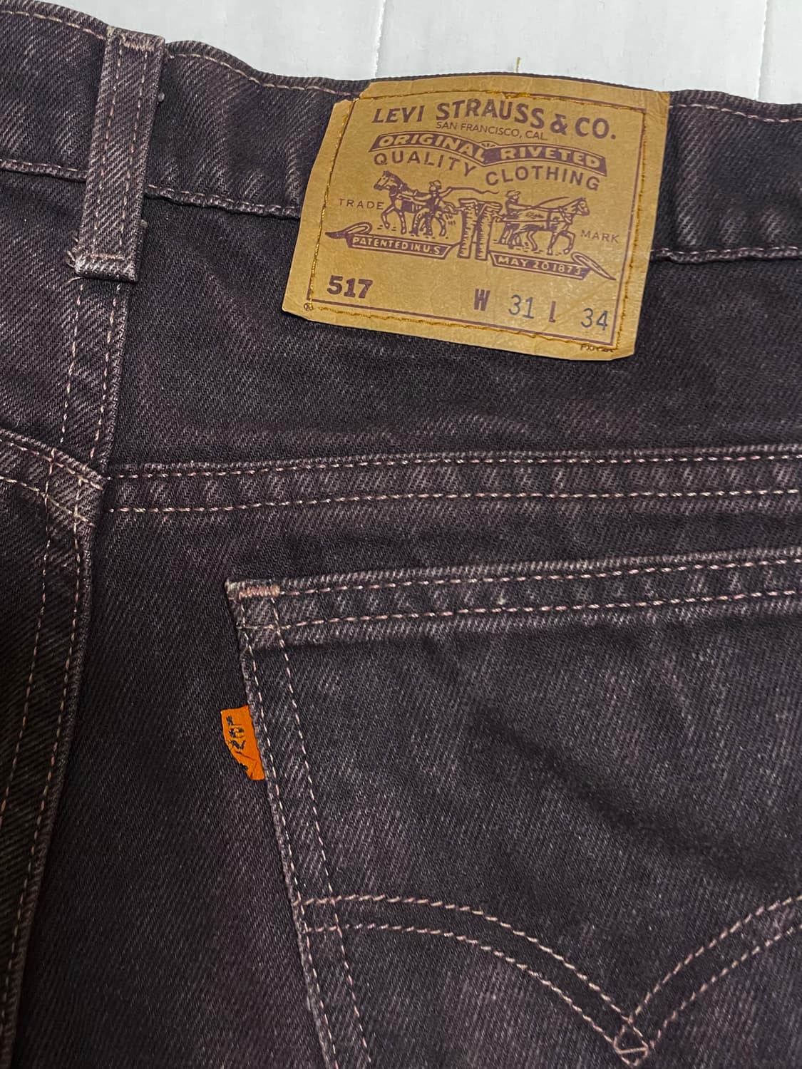 리바이스 90s 브라운 517 부츠컷 벨바텀 상품이미지7