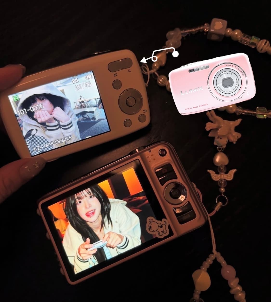 파나소닉 루믹스 DMC-S1 빈티지 디카 디지털카메라 베이비핑크 상품이미지3