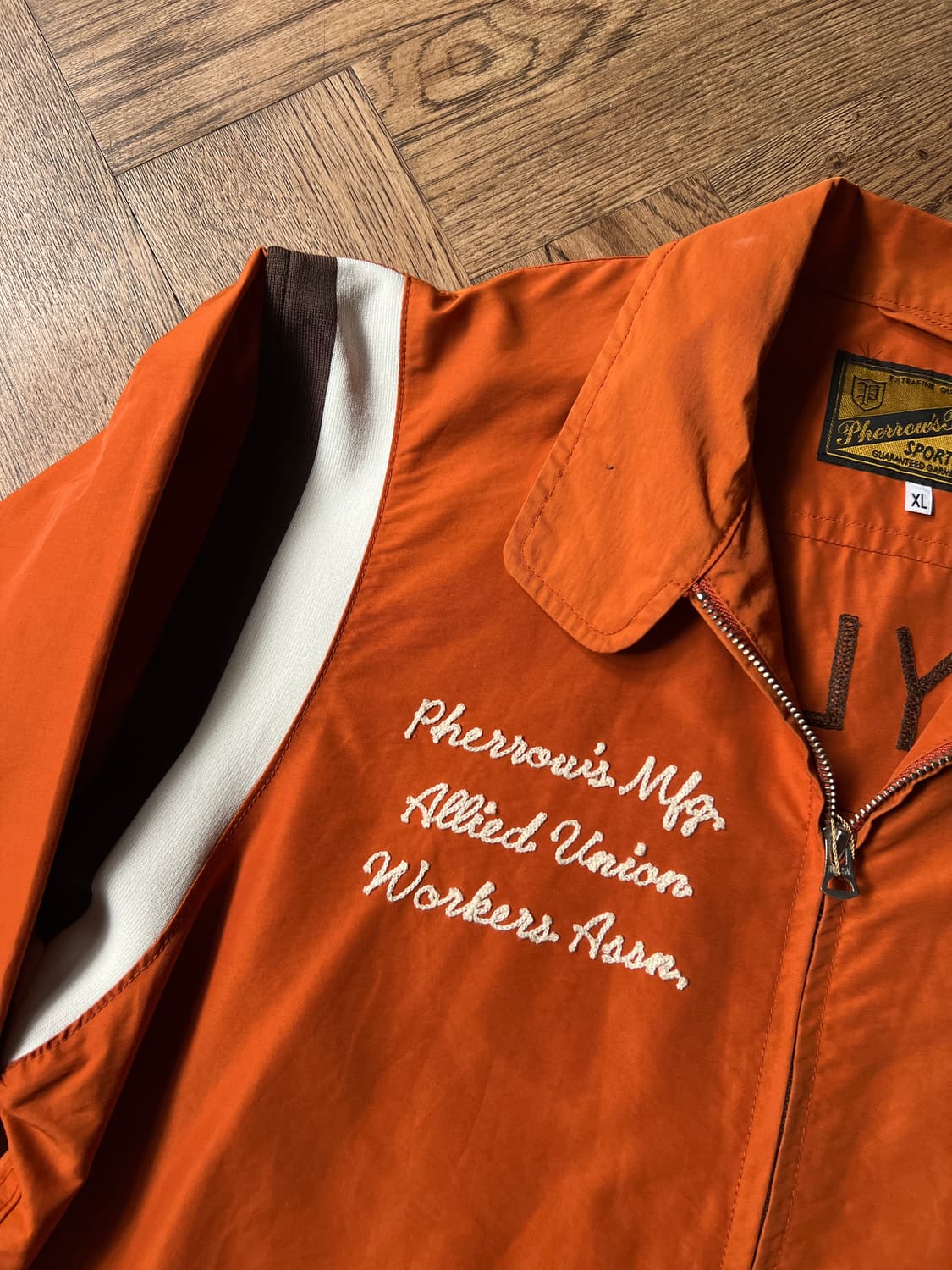 [XL]페로우즈 재팬메이드 디트로이트 테일러 오렌지 스포츠 자켓 상품이미지3