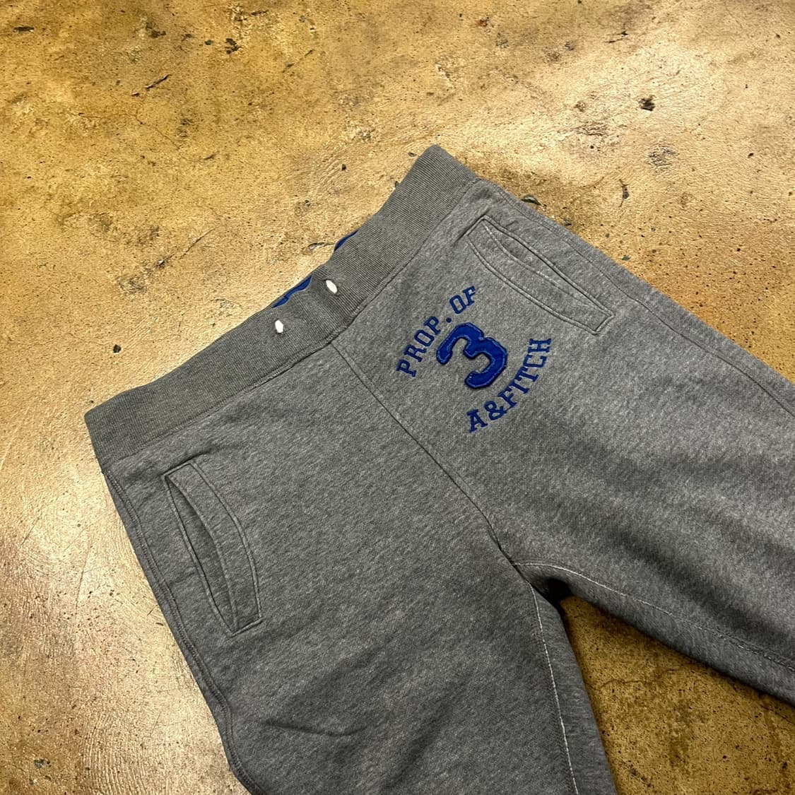 [정품/L] 아베크롬비 그레이 트레이닝 바지 b15 상품이미지1