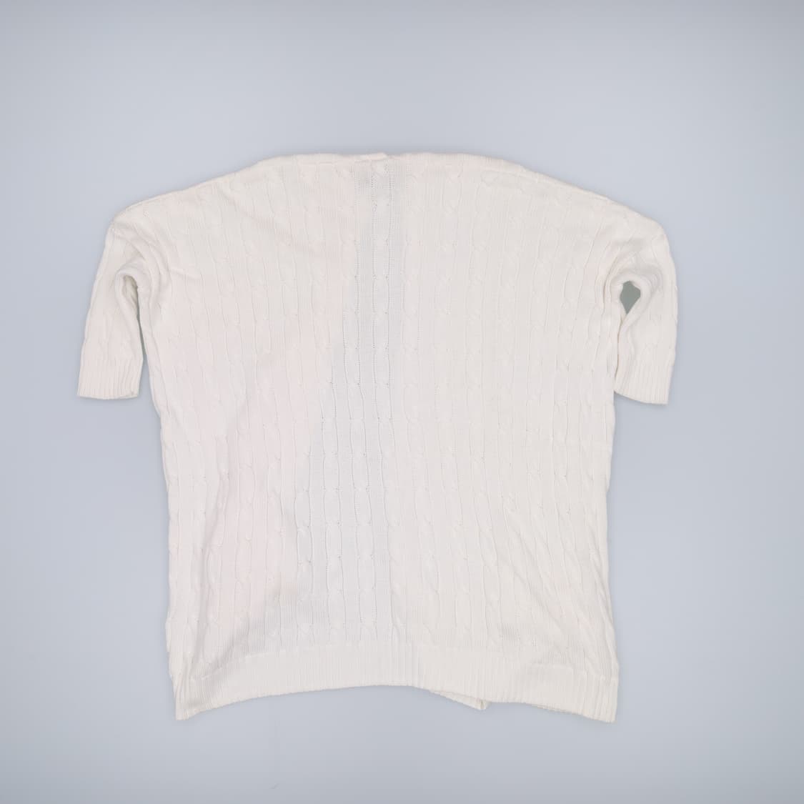 M 폴로 피마코튼 케이블 반팔 니트 가디건 4222 상품이미지2