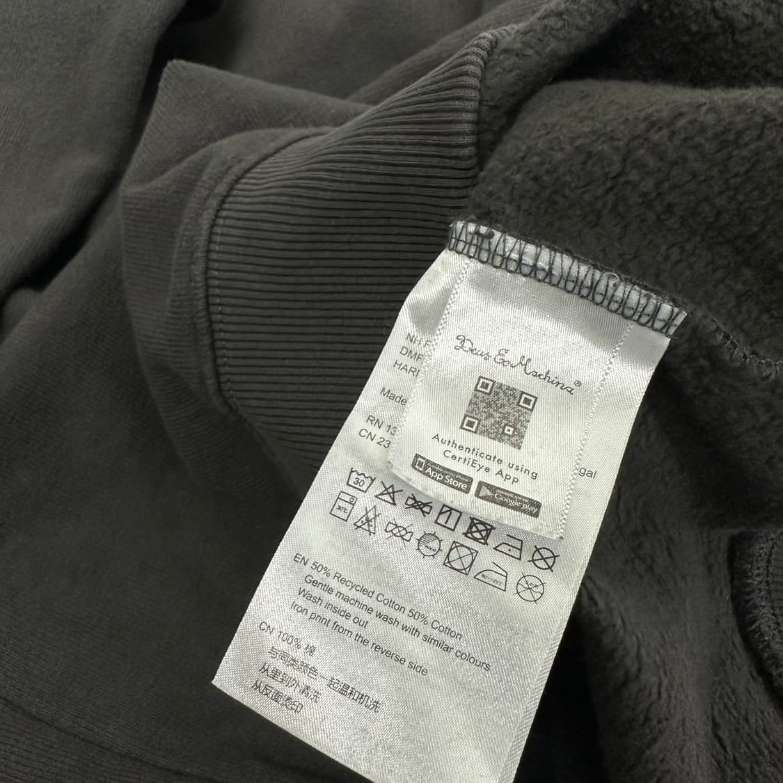 XL 데우스 엑스 마키나 차콜 하모니 앤트러사이트 맨투맨 상품이미지8