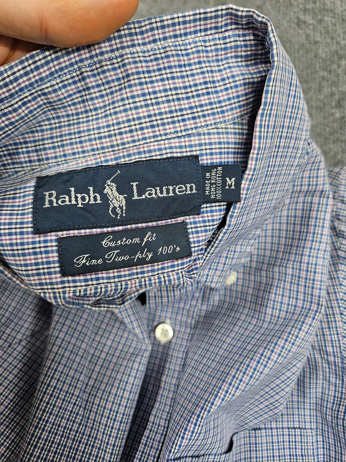 폴로 랄프로렌 커스텀핏 체크셔츠 급처 상품이미지3