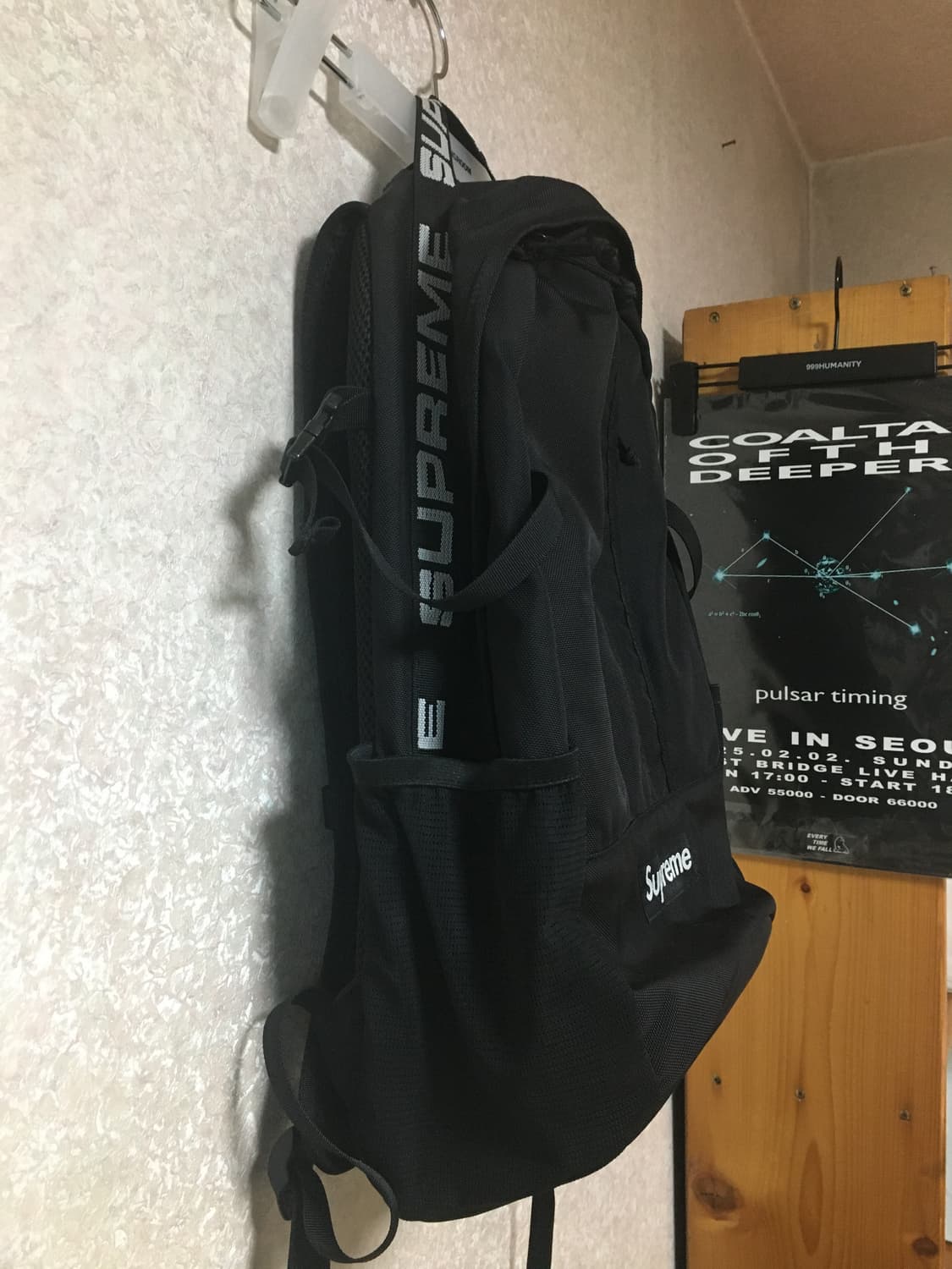 18SS Supreme Backpack Black 상품이미지3