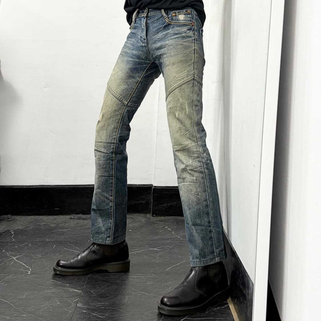 Fuzzy 신치백 데님 팬츠 상품이미지3