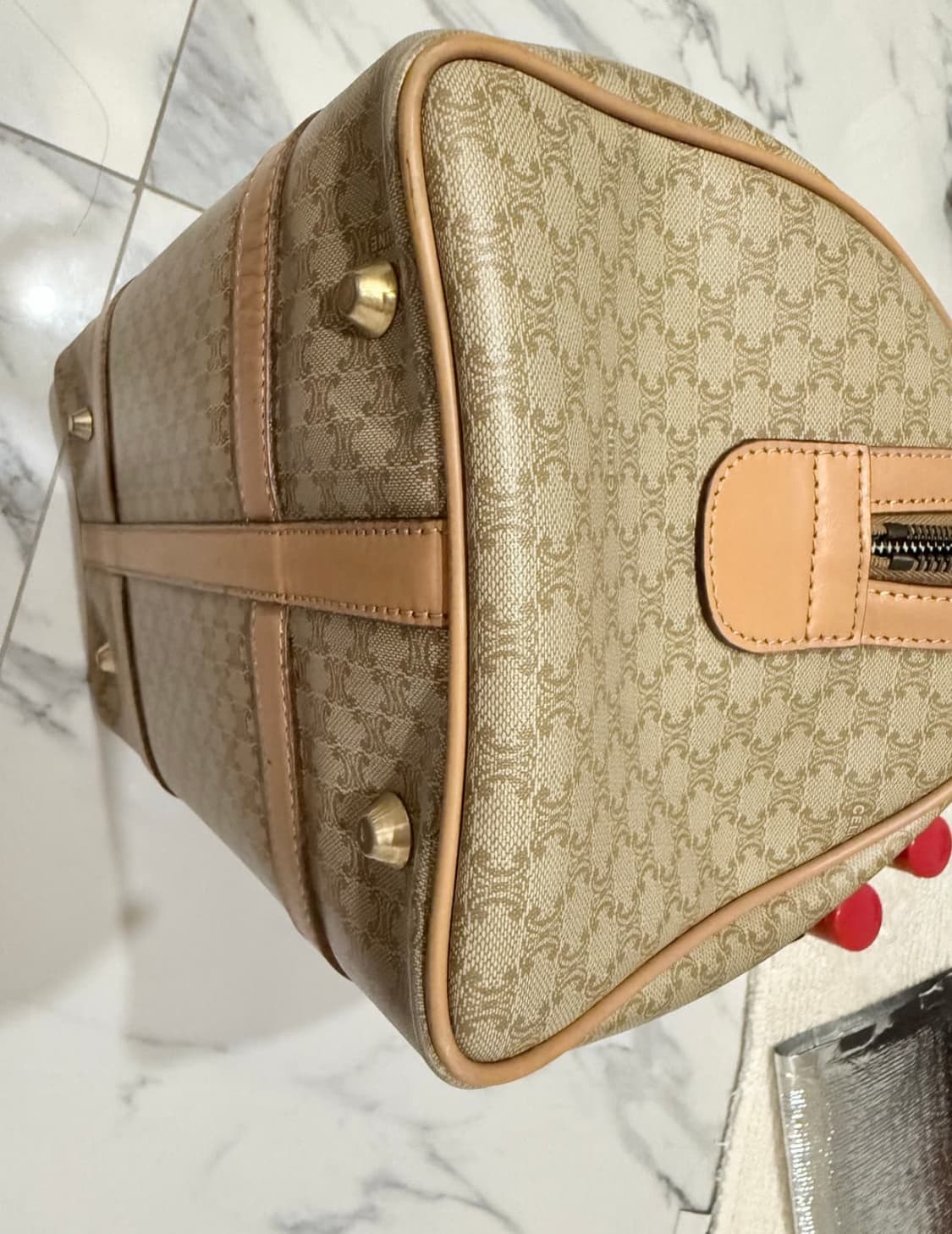 빈티지 셀린 마카 보스턴백 30cm x 18cm x 16cm 상품이미지7