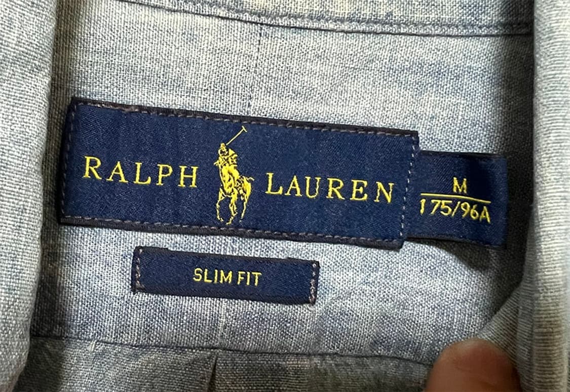 POLO 폴로 남자 샴브레이셔츠 데님 춘추 M 95  상품이미지3