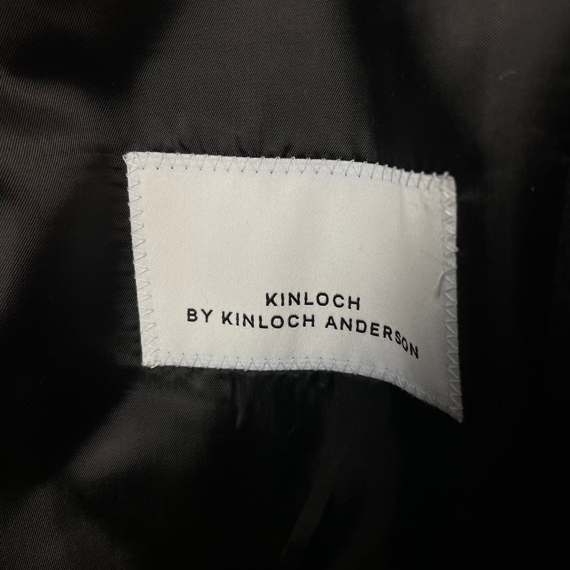 킨록 블랙 울 캐시미어 롱 더블 코트 상품이미지5