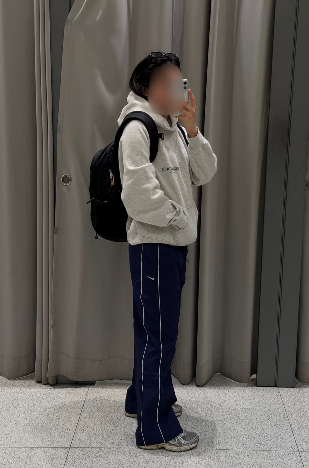 (S) 나이키 여성 윈드러너 트랙팬츠 네이비 새상품 상품이미지7